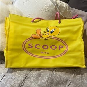 Scoop NYC x Tweety Bird Yellow Waterproof Tote